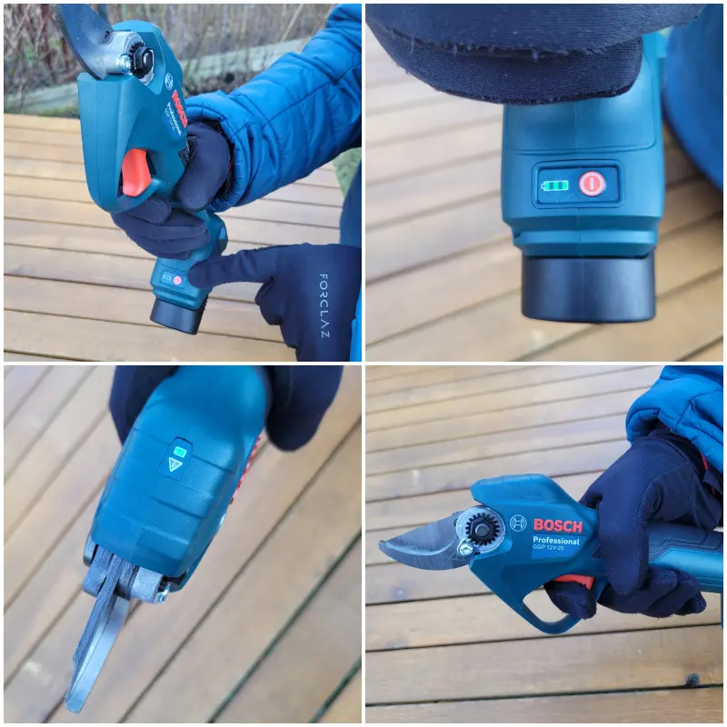Test sekatora akumulatorowego Bosch GGP Pro Pruner w ogrodzie