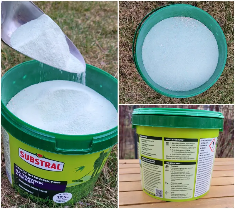 Nawóz na trawnik z mchem - wiaderko 5 kg