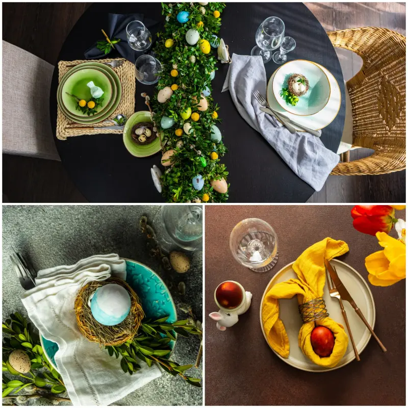 Dekoracje wielkanocne na stół