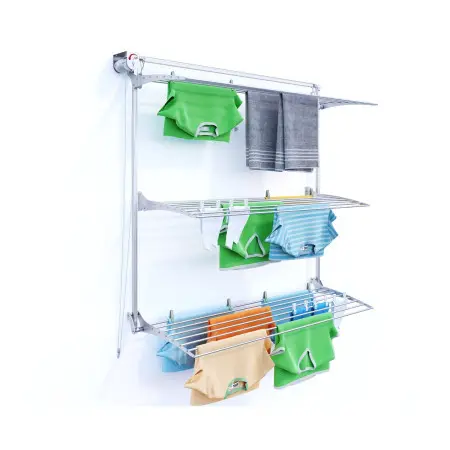 Trzypoziomowa suszarka naścienna
