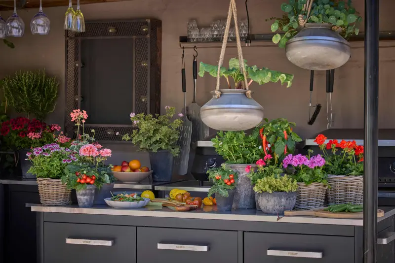 Ta stylowa, zewnętrzna kuchnia