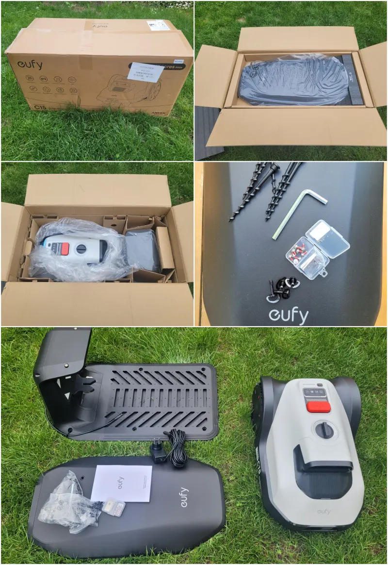Rozpakowywanie robota koszącego eufy C15