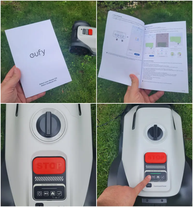 Uruchamianie robota koszącego eufy C15