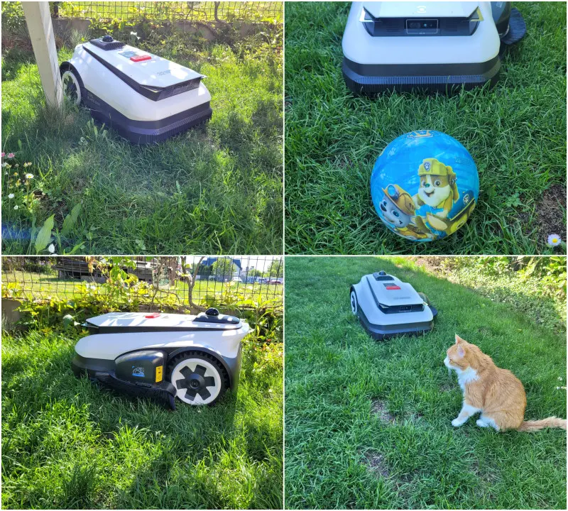 Koszenie trawnika - praca robota koszącego GOAT A1600 LIDAR PRO