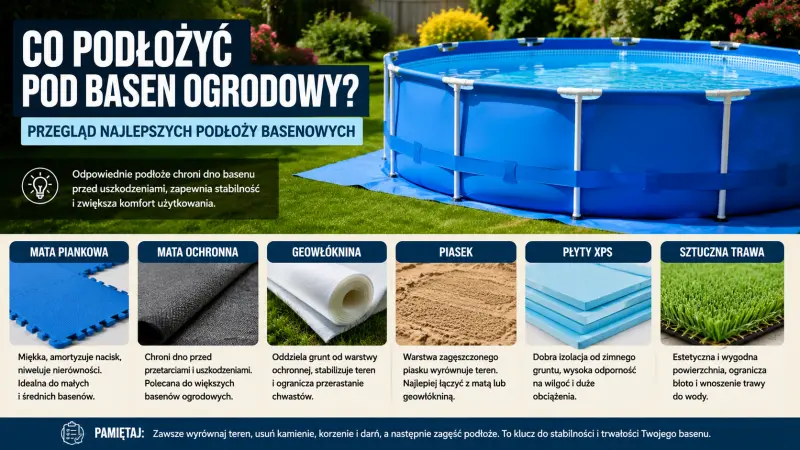 Jakie podłoże wybrać do konkretnego basenu?