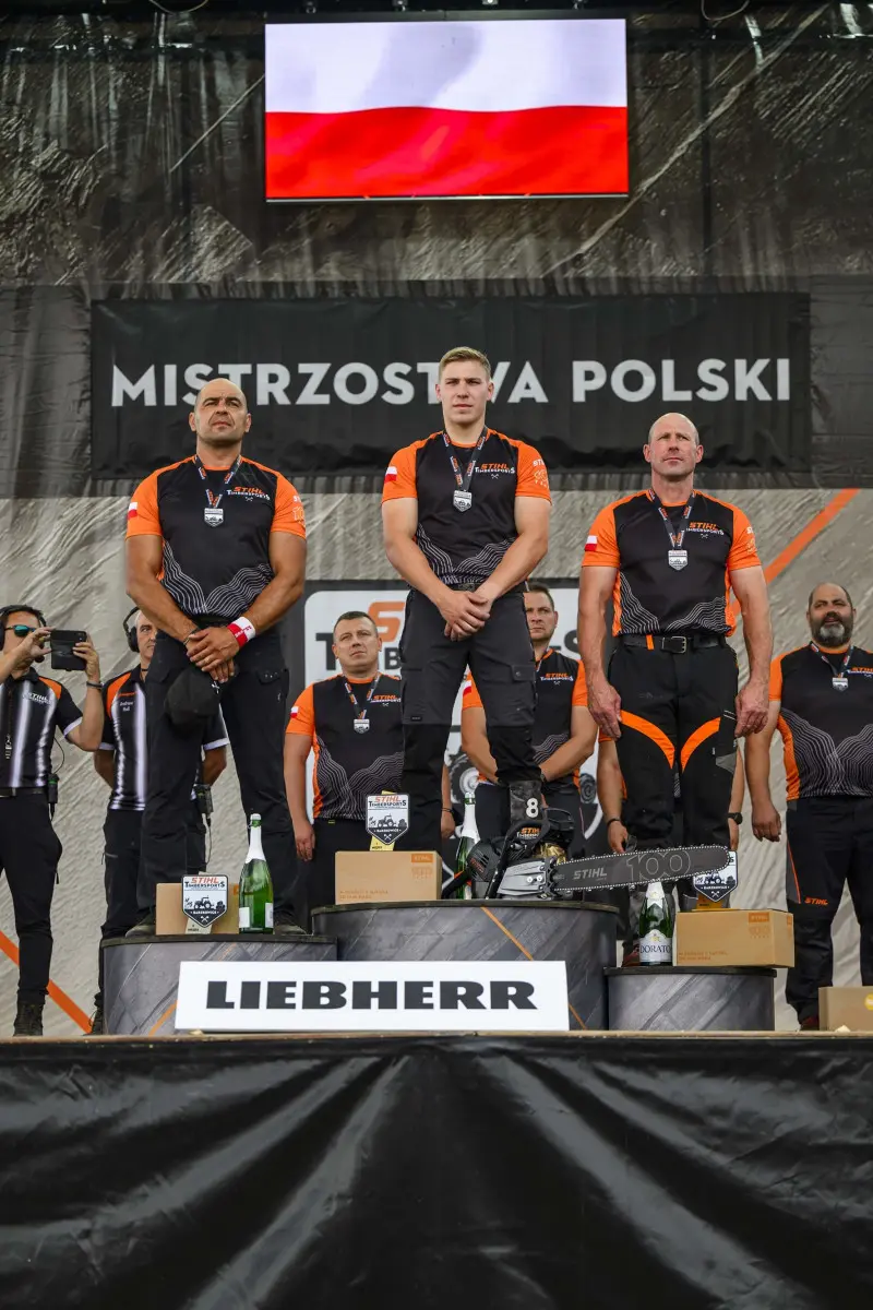 Szymon Groenwald obronił tytuł mistrza Polski drwali