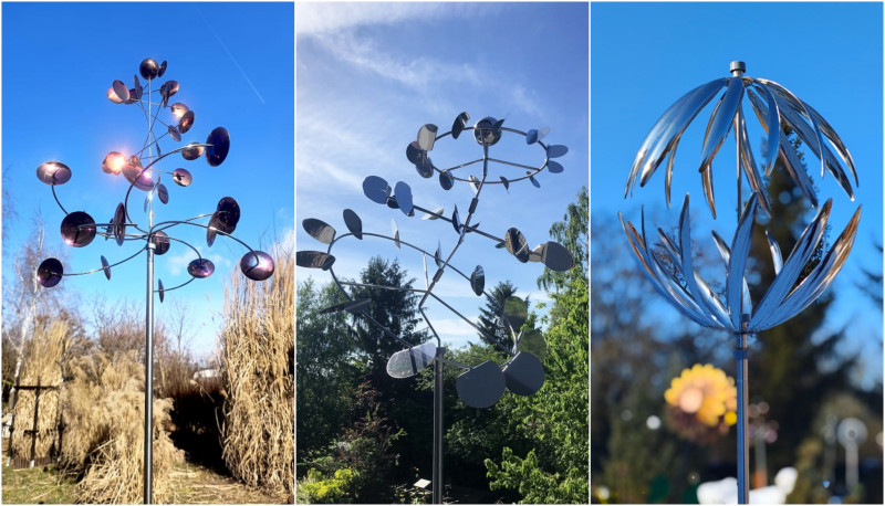 Rzeźby wiatrowe Cumulus, Ballerina i Aurora Dancer