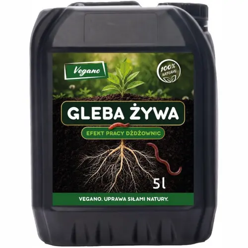 Gleba żywa - efekt pracy dżdżownic 5 l Vegano