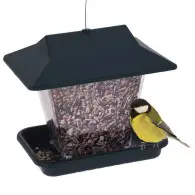 Karmnik dla ptak&oacute;w na ziarno 19,5 x 17,5 x 14,5 cm